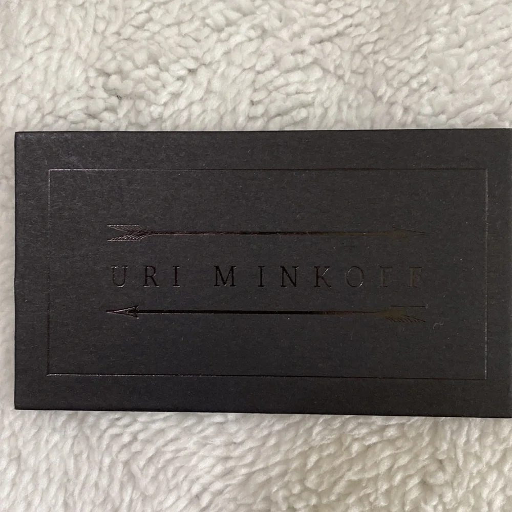 URI Minkoff Deep Tan Men’s Canvas and Leather Backpack - Picture 9 of 12